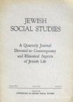 Jewish Social Studies - Vol XXV No. 2 July 1963
